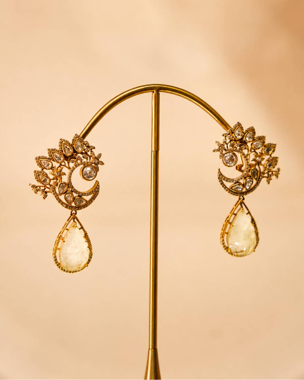 Yellow Antique Gold Drop