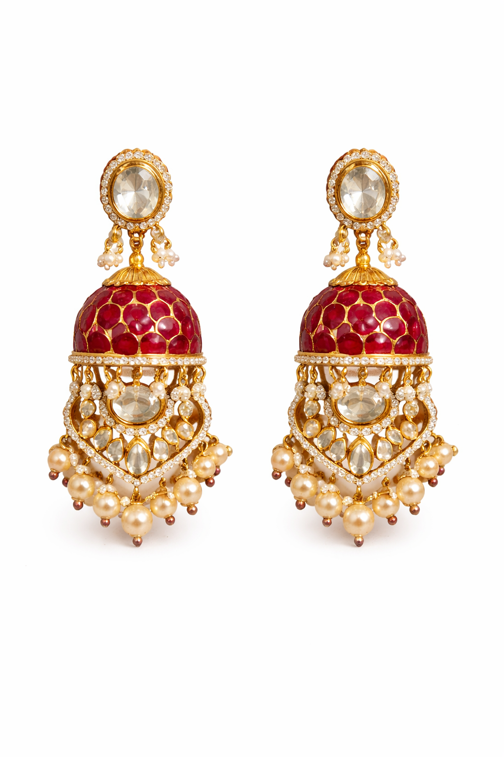 Royal Ruby Victorian Bridal Set