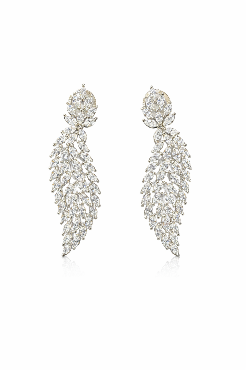 Luxury crystal AD collar necklace with earrings