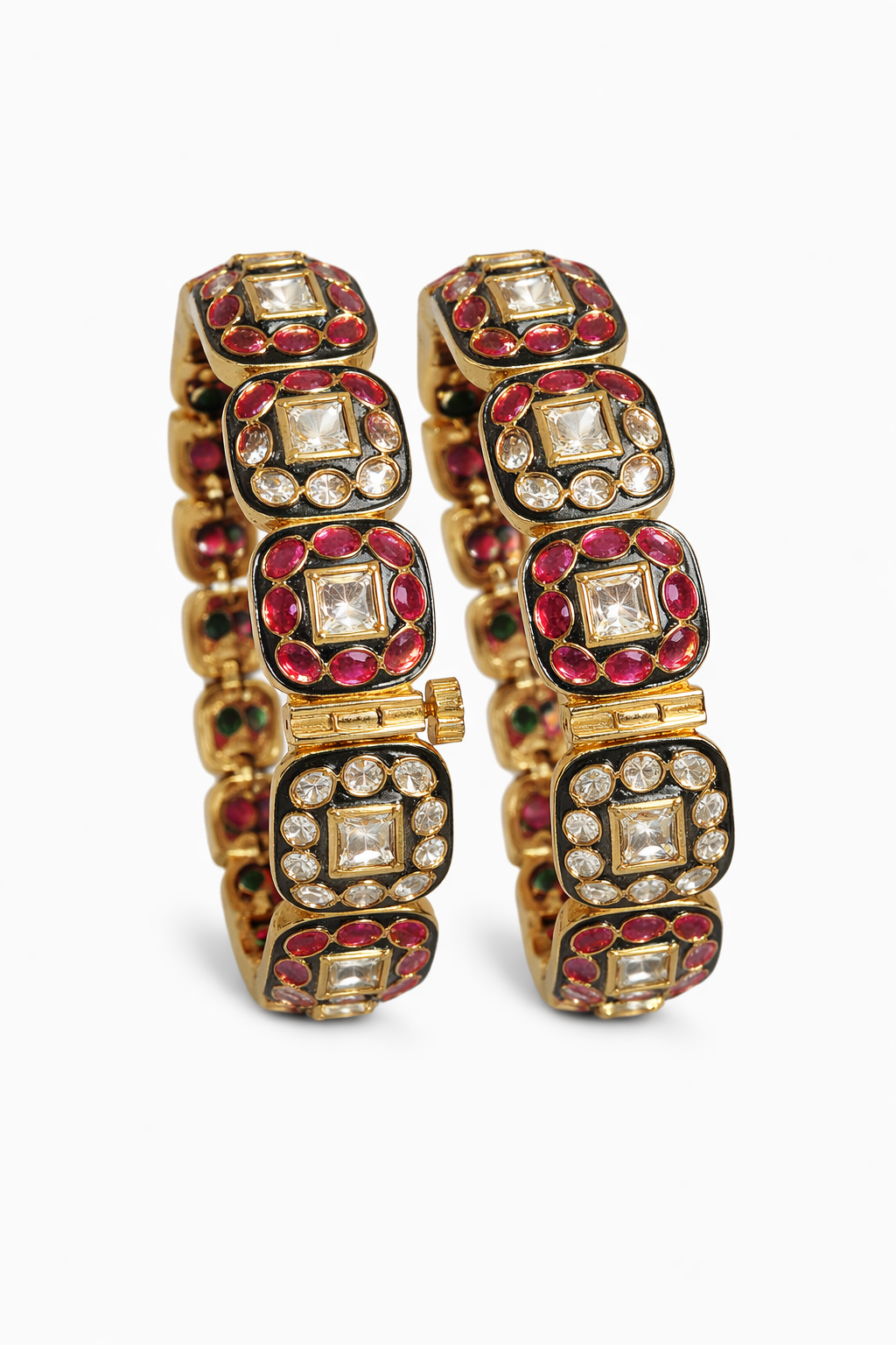 Heritage Square Kundan Statement Bangles