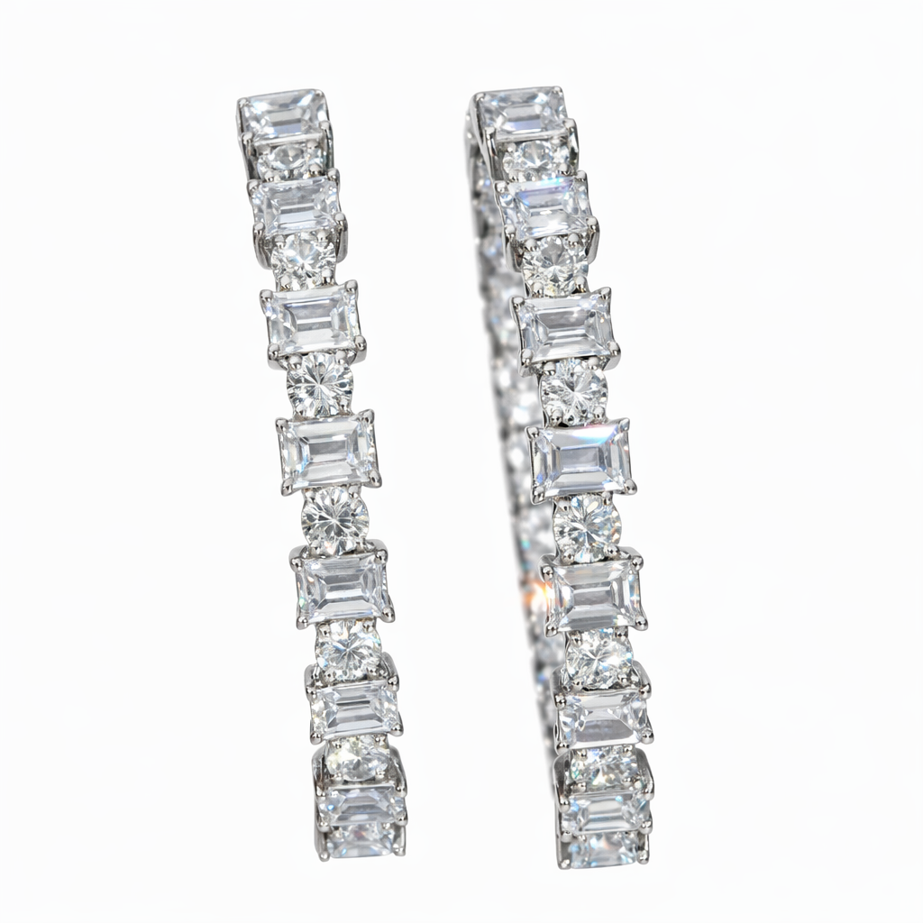 Radiant Square American Diamond Bangles