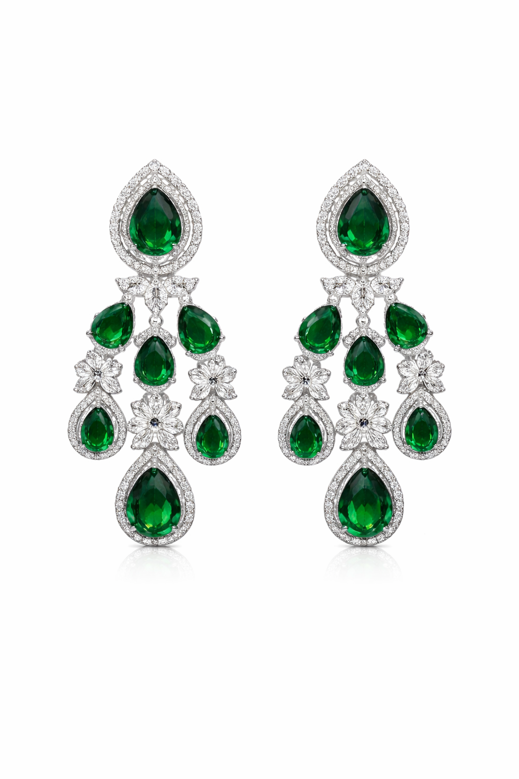 Emerald Royale American Diamond Set