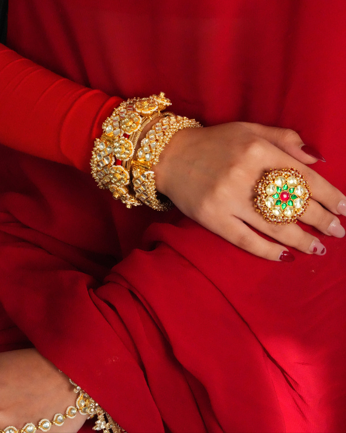 Timeless ornate floral ring