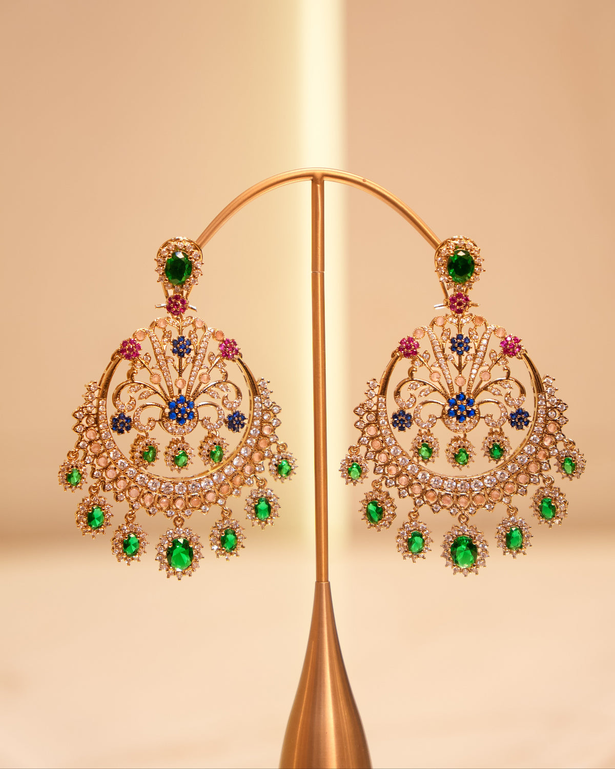 New Arrival – Sabyasachi-Inspired Multicolour Chandbali Earrings