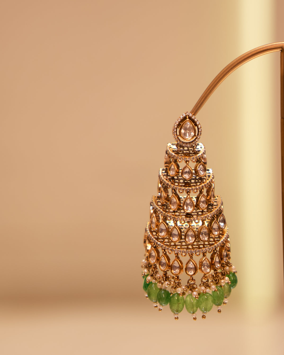 Victorian Tiered Pyramid Chandelier Earrings