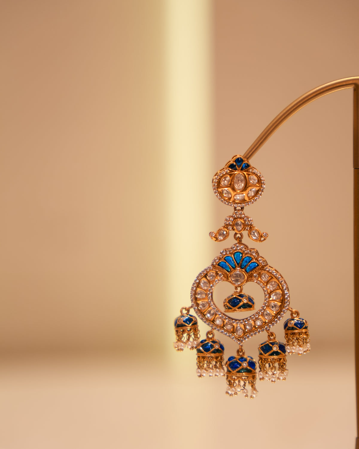 Victorian Heart Chandbali Earrings