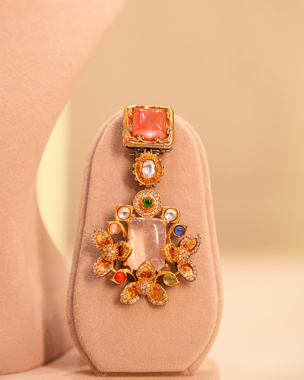 Sabyasachi-Inspired Multi-Gemstone Necklace Set