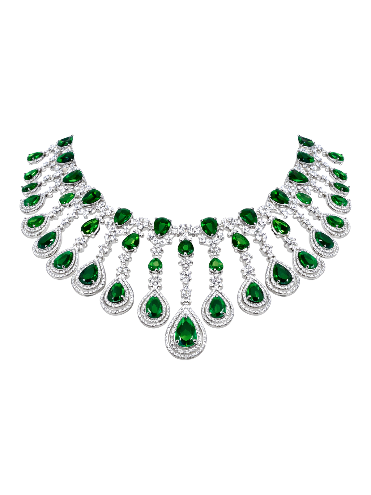 Emerald Royale American Diamond Set