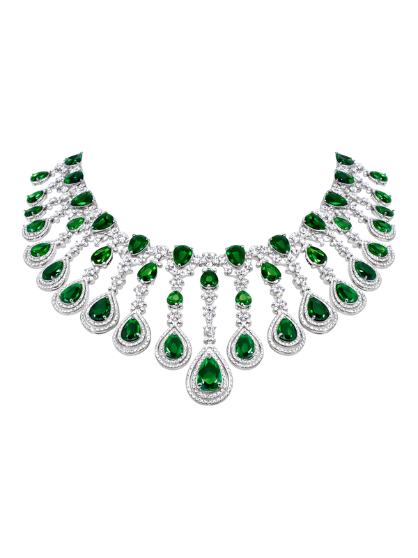 Emerald Royale American Diamond Set