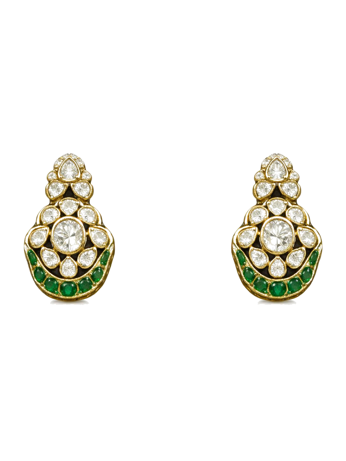Emerald Pendant Necklace Classic Heritage with Earrings