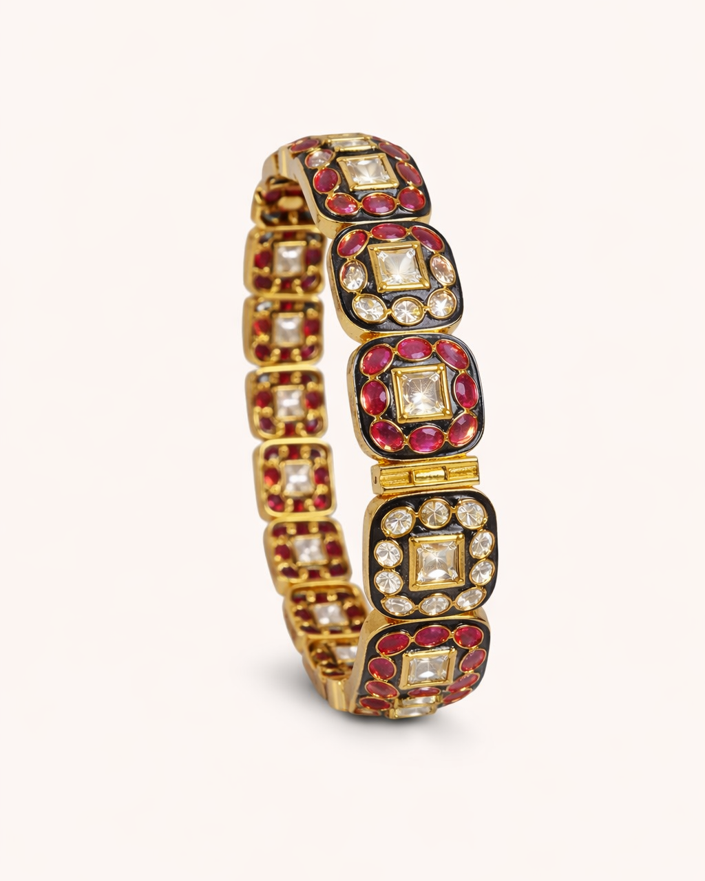 Heritage Square Kundan Statement Bangles