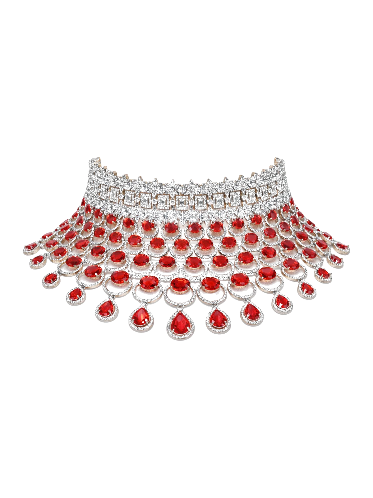 Scarlet Majesty Diamond Drape Set