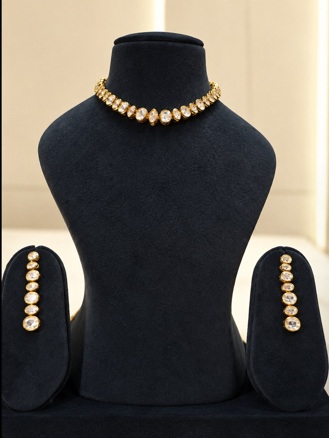 Elegant Green Kundan Choker Set