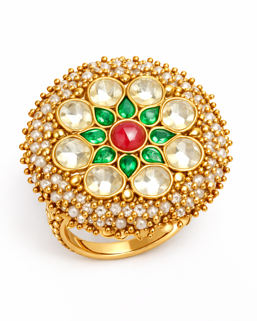 Timeless ornate floral ring