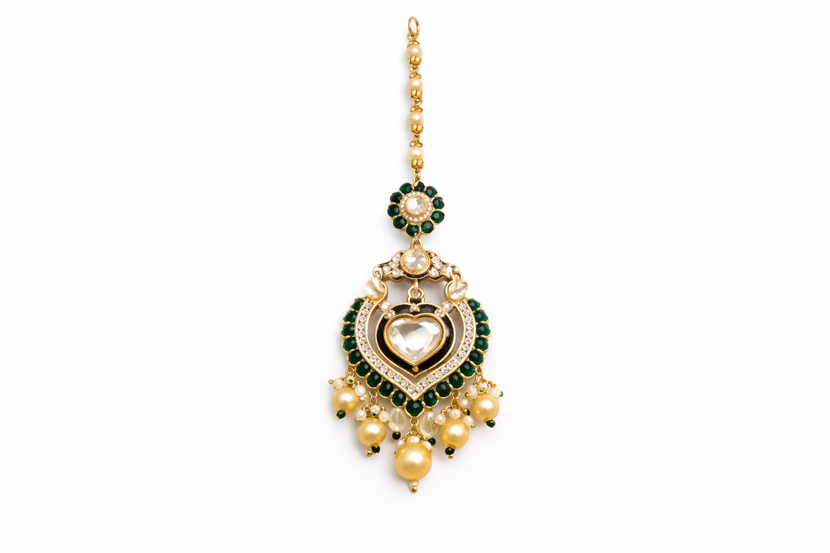 Emerald Heirloom Victorian Bridal Set