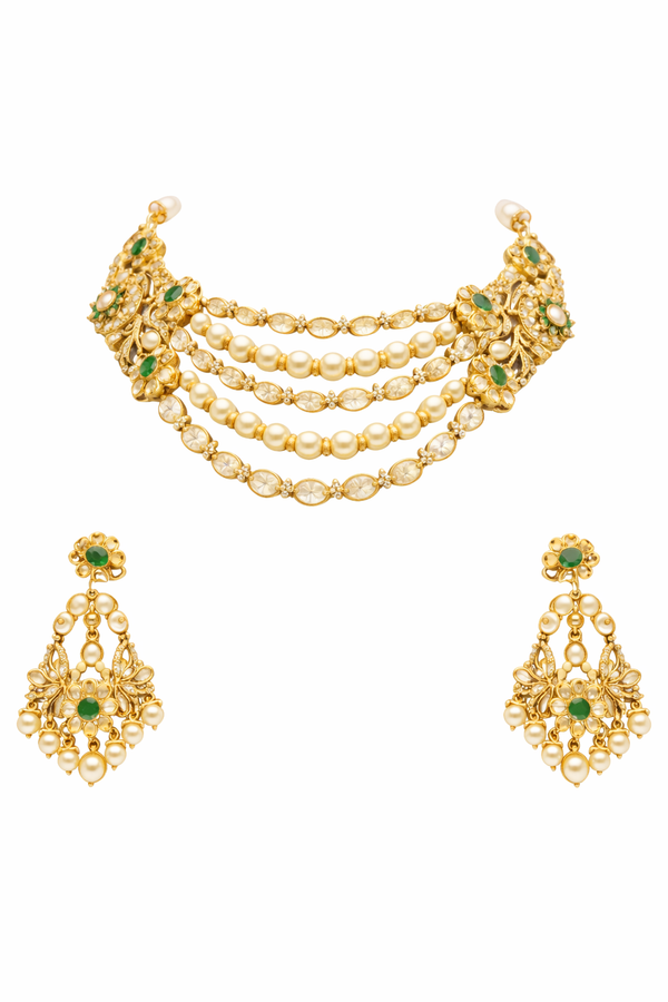 Layered Moissanite Regal Bridal Set