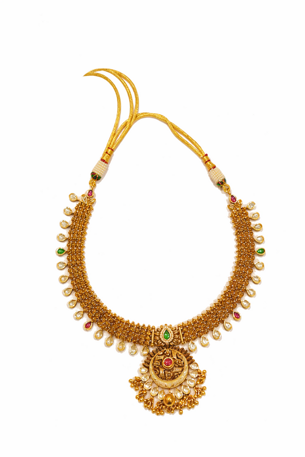 Antique Temple South Gold Bridal Set