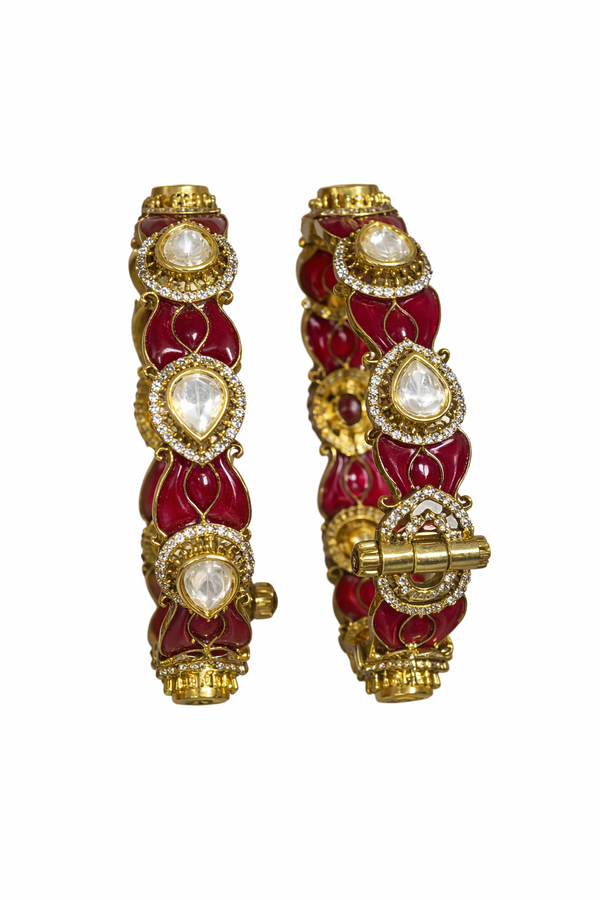 Ruby Regal Victorian Statement Bangles