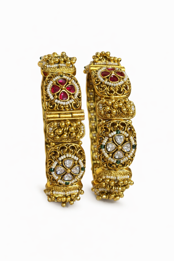 Temple Heritage South Gold Bangles