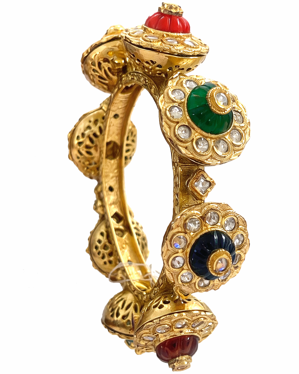 Navratna Royale Polki Statement Bangle
