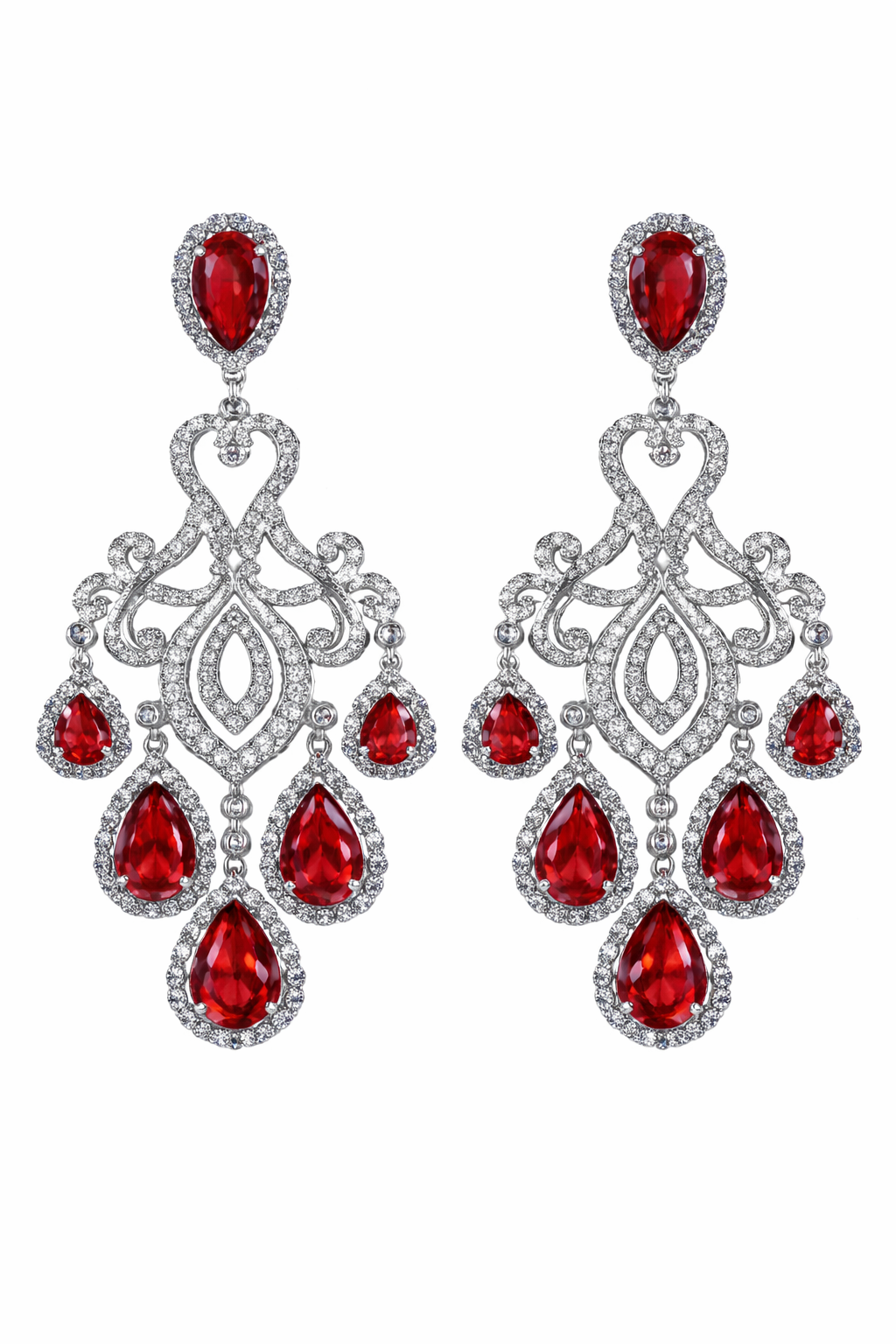 Scarlet Majesty Diamond Drape Set