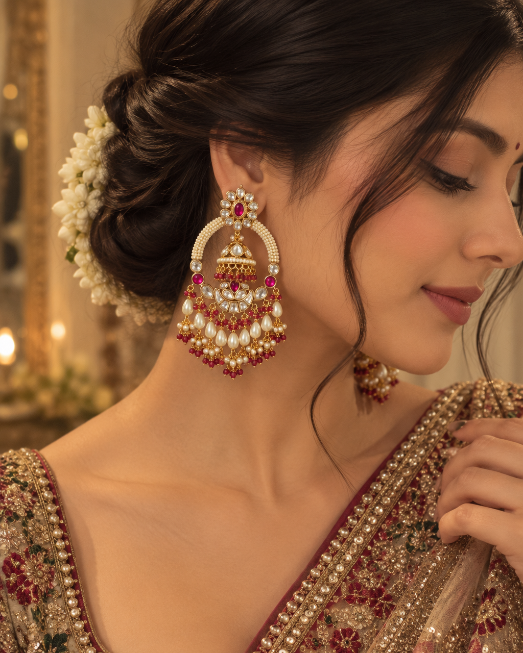 Rose Gold Chandbali