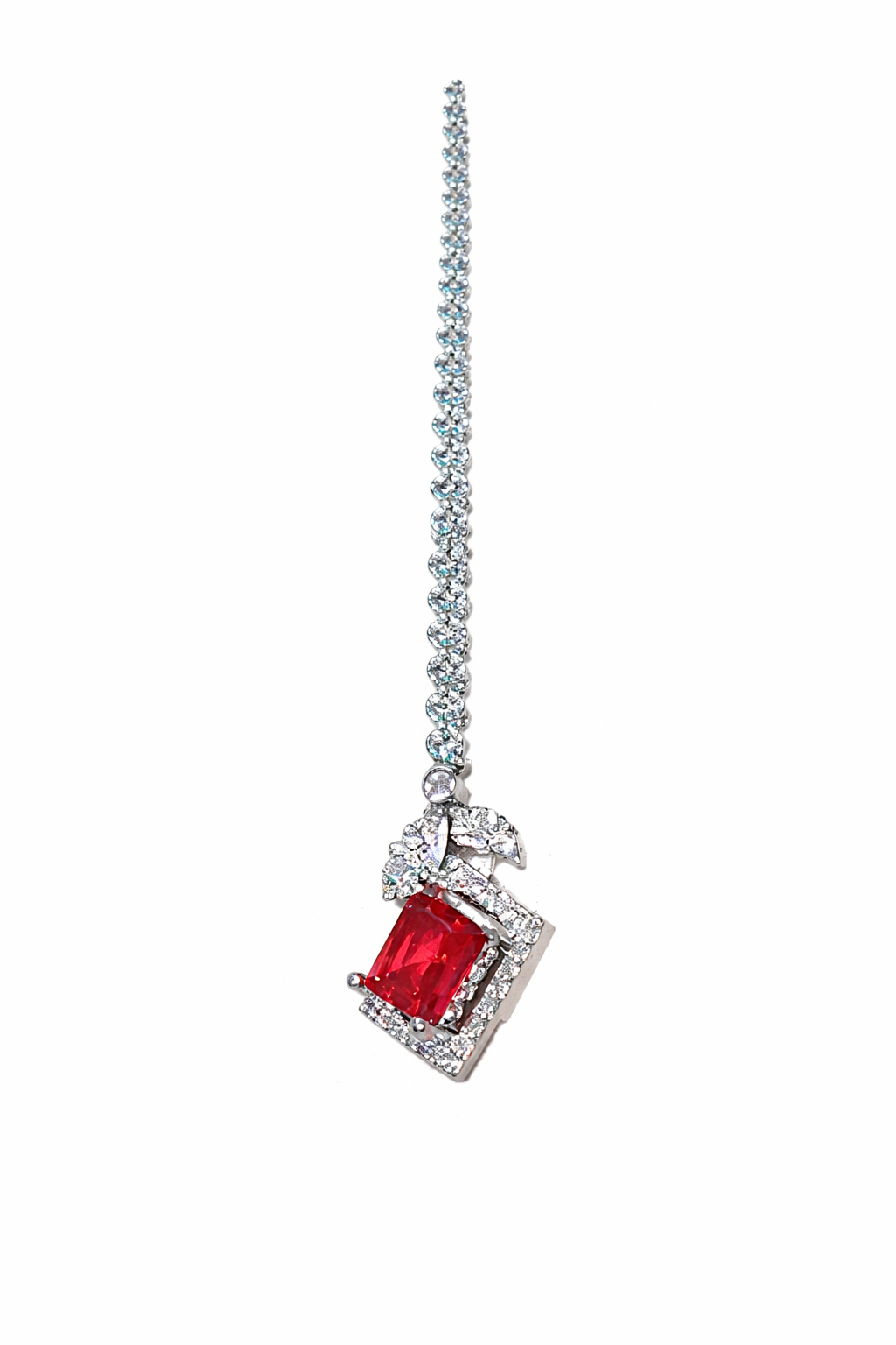 Ruby Royale American Diamond Bridal Set