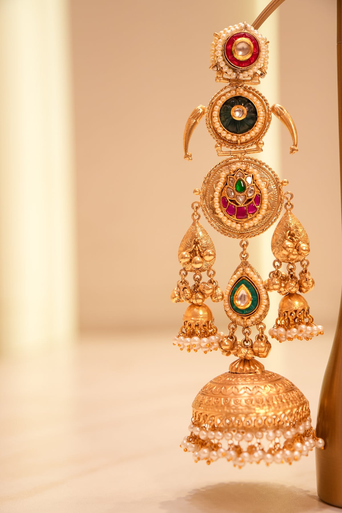 Amrapali-Inspired Tiered Jhumka Earrings