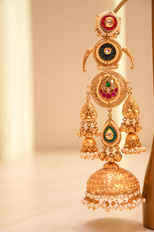 Amrapali-Inspired Tiered Jhumka Earrings