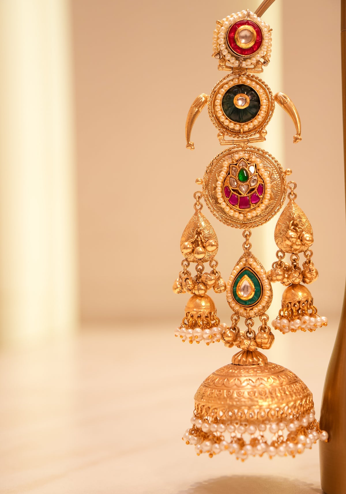 Amrapali-Inspired Tiered Jhumka Earrings