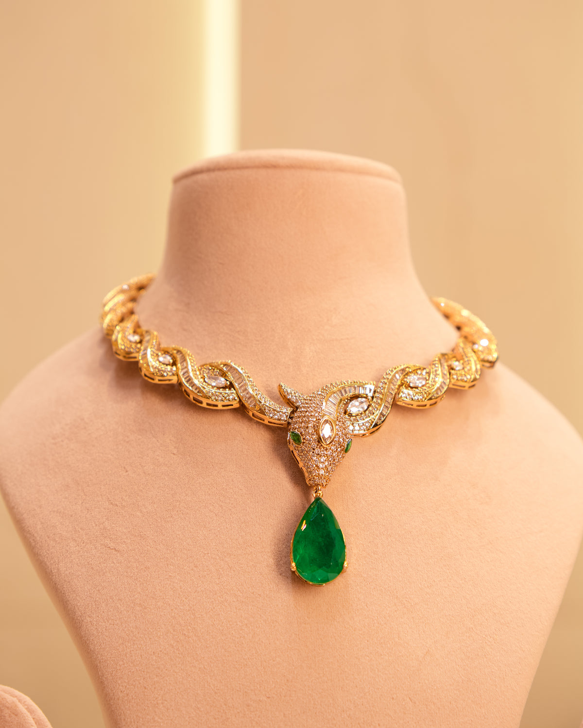 Sabyasachi-Inspired Gilded Ibex Necklace Set