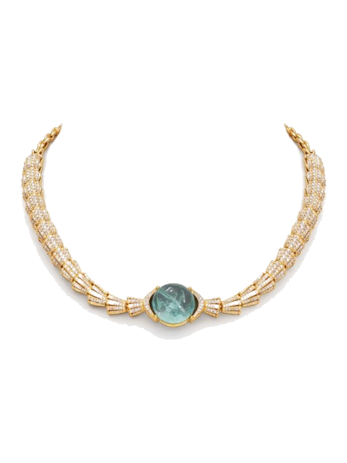 Aqua Stone Pendant Sleek Modern Necklace with Earrings