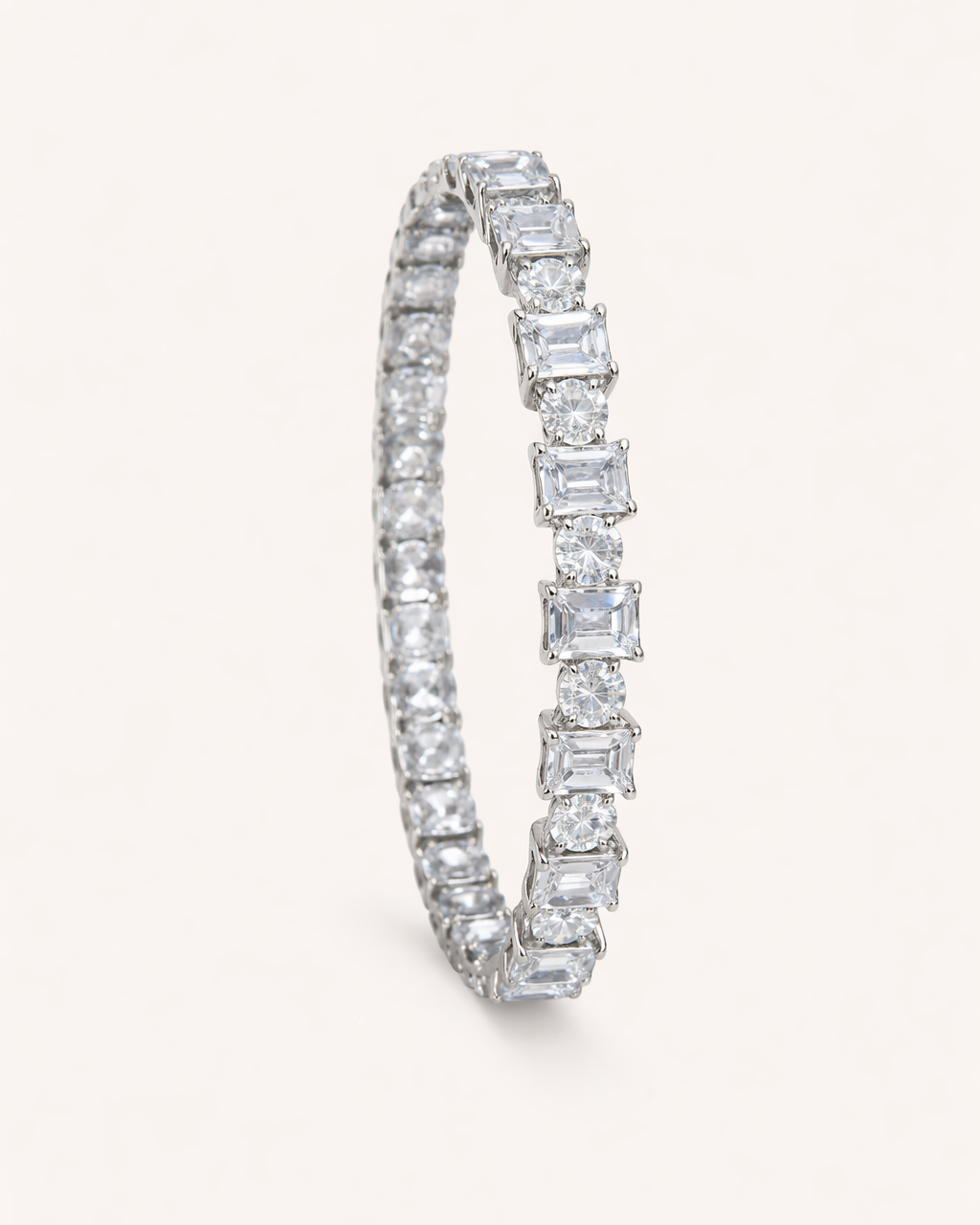 Radiant Square American Diamond Bangles