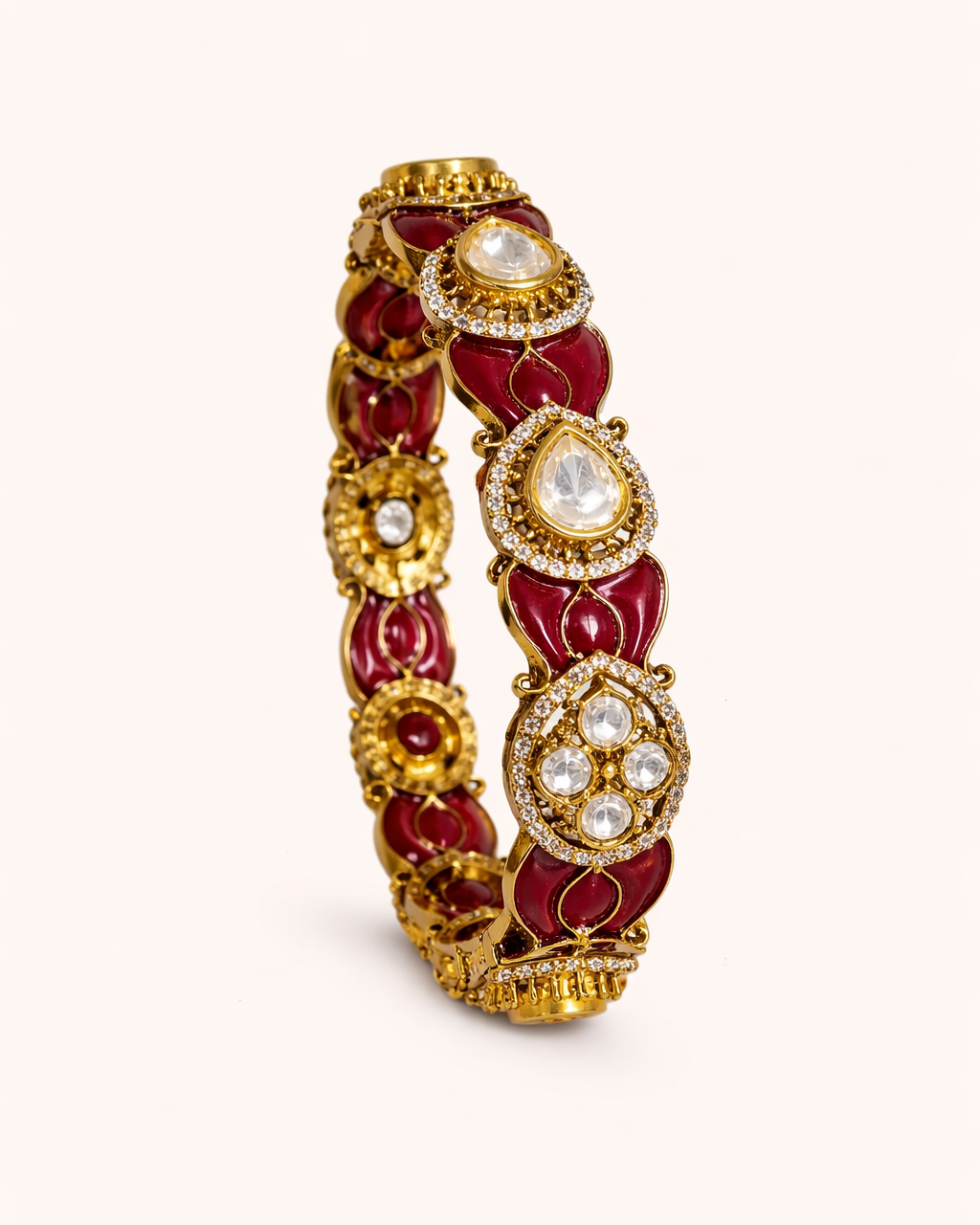 Ruby Regal Victorian Statement Bangles