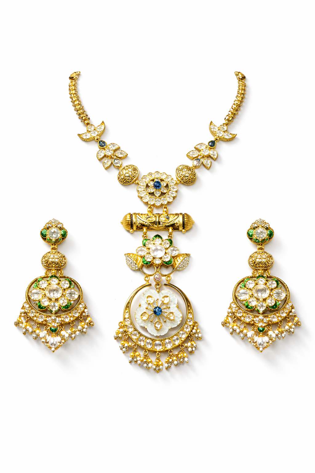 Regal Floral Polki Set