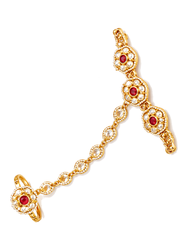 Elegant multistone hand ornament