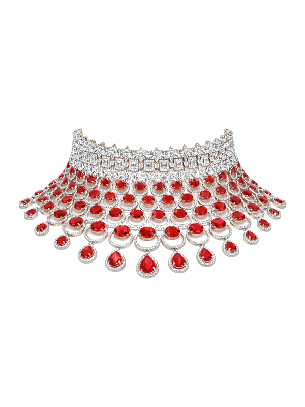 Scarlet Majesty Diamond Drape Set